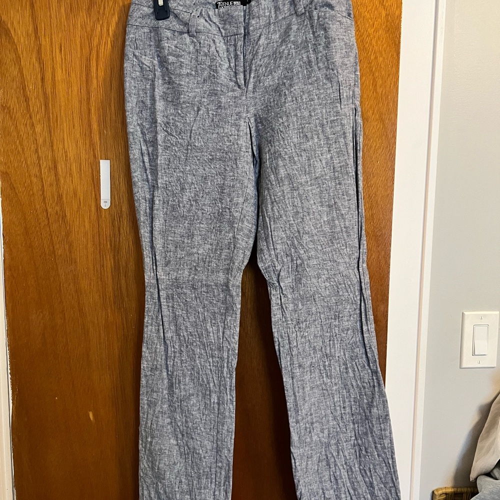 Grey New York & Co Straight Leg Dress Pant
